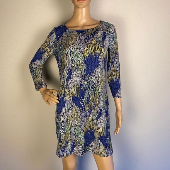 NEW BCBGMAXAZRIA PRINTED MINI DRESS - Picture 2 of 6